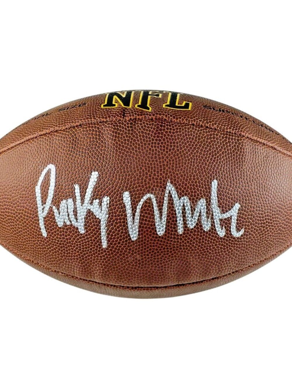 Ricky White III Signed Wilson NFL Football Seahawks UNLV Proof COA